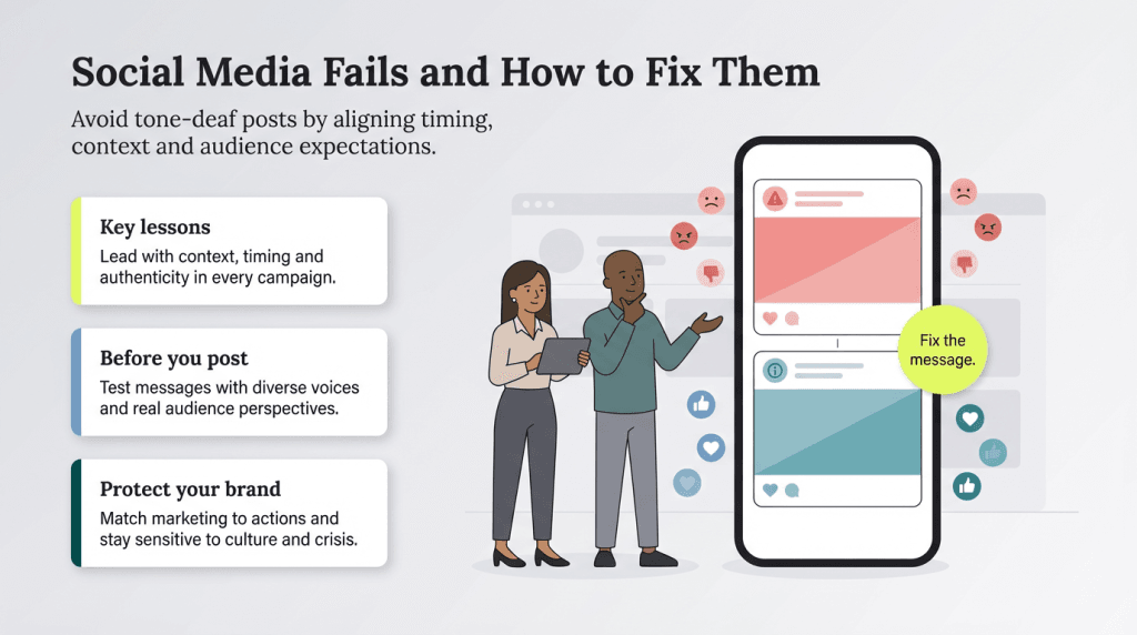 social media fails how to fix