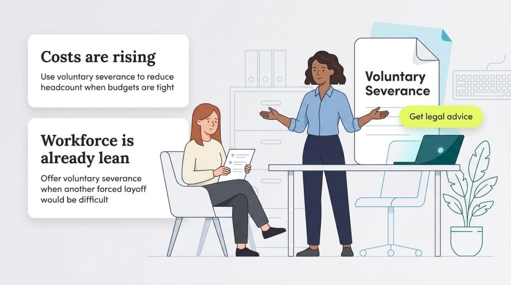 when to offer voluntary severence