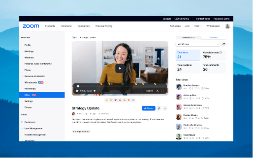 Zoom video analytics