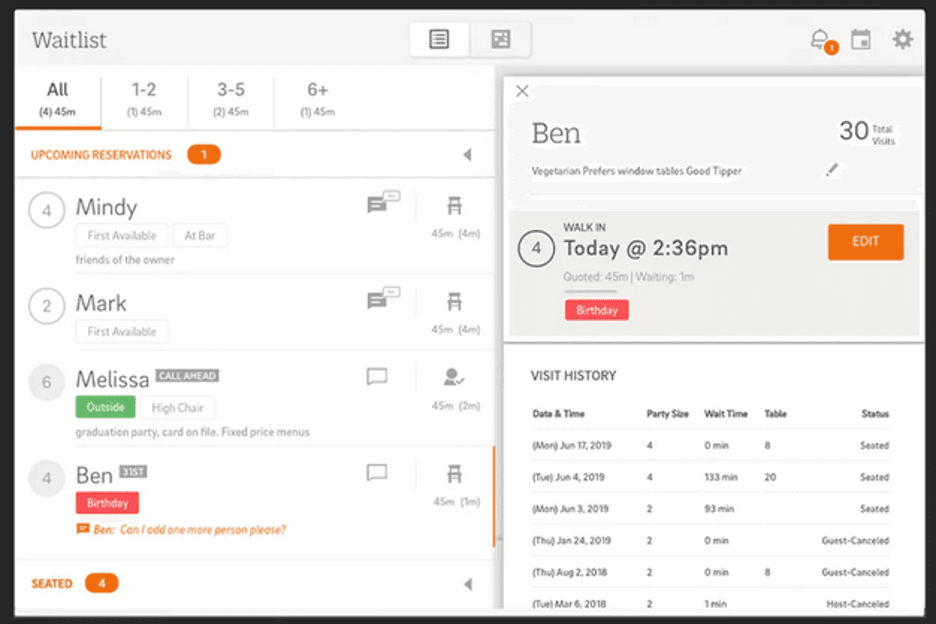 CAKE POS reservation system