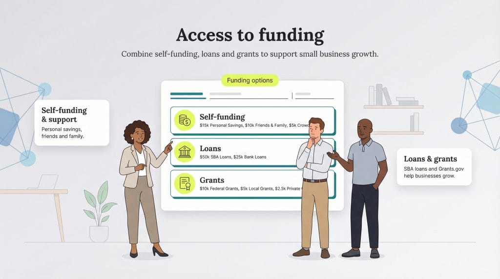Access to funding graphic