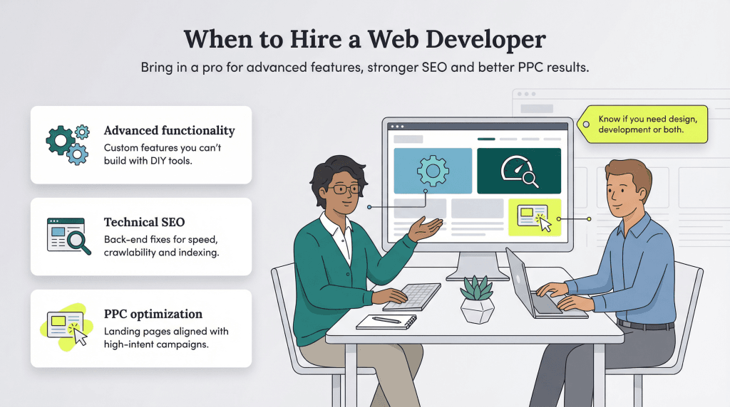 when to hire a web developer