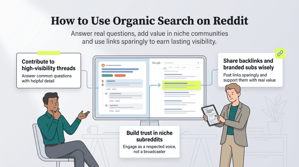 using reddit for organic search