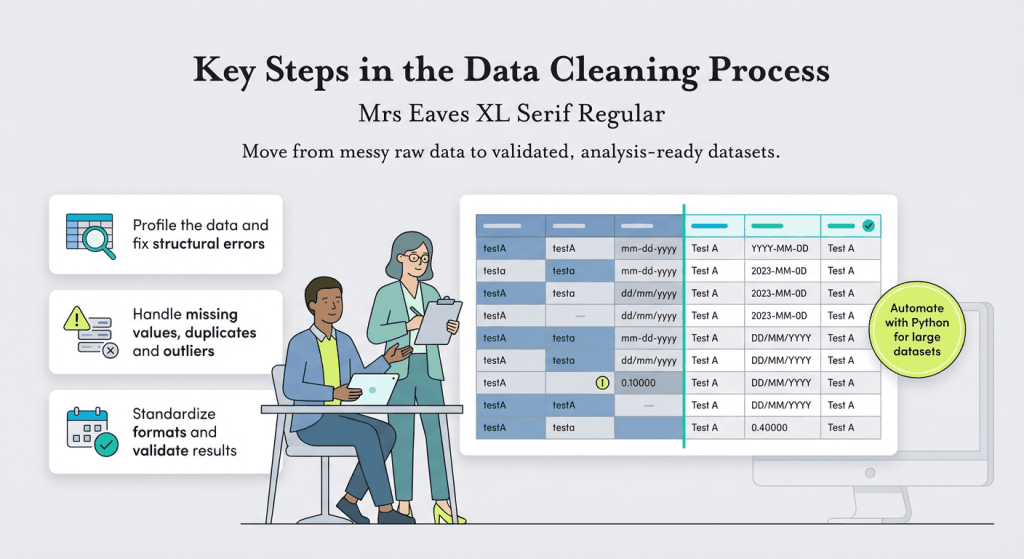key steps in data cleaning