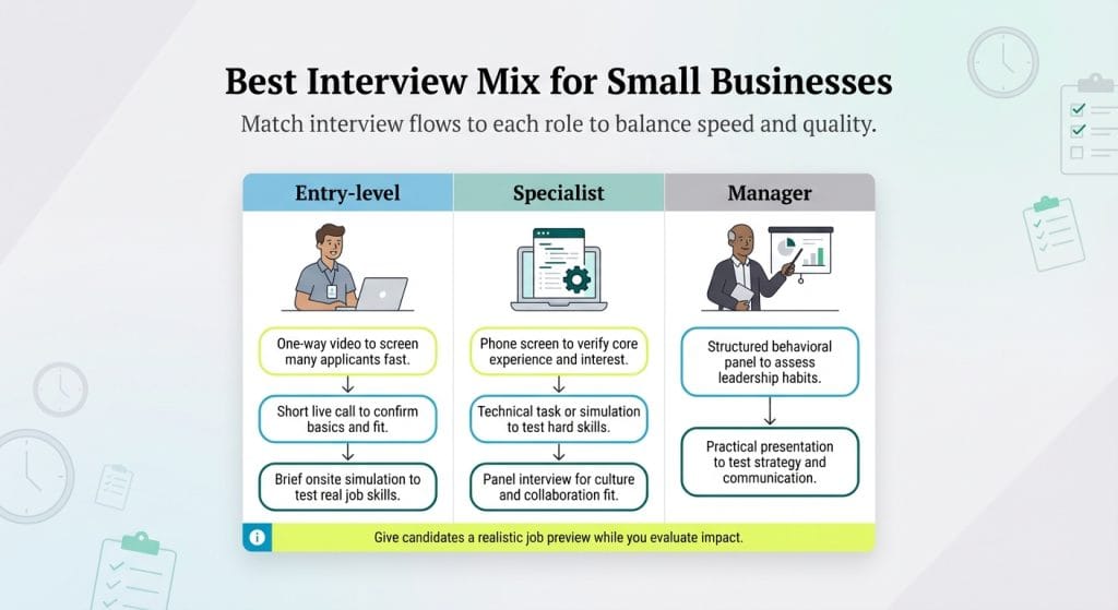 Best interview mix for small businesses
