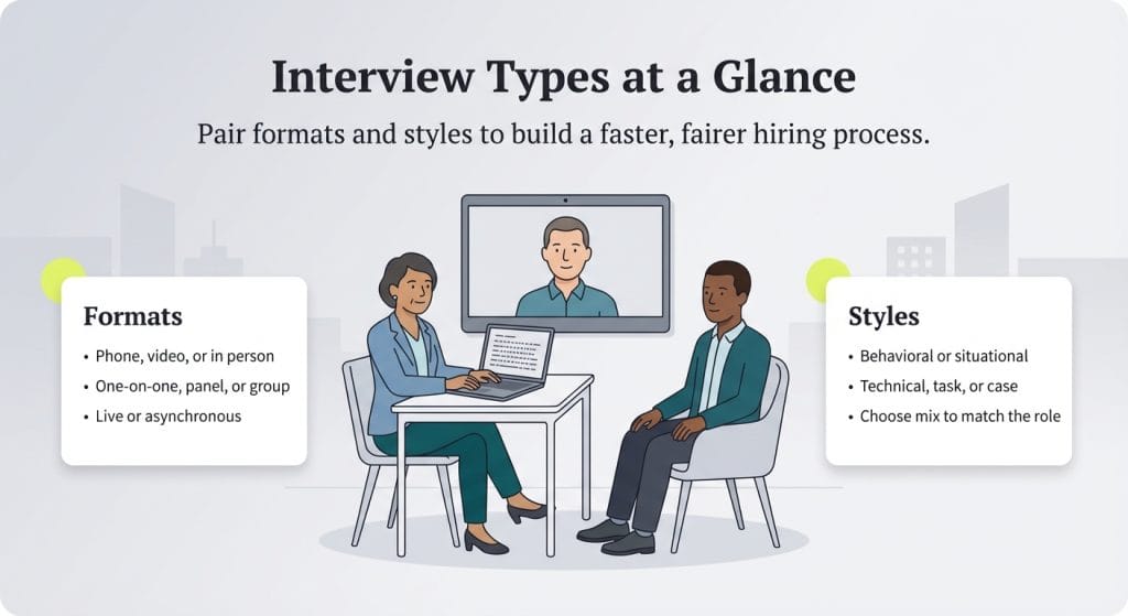 Interview types graphic