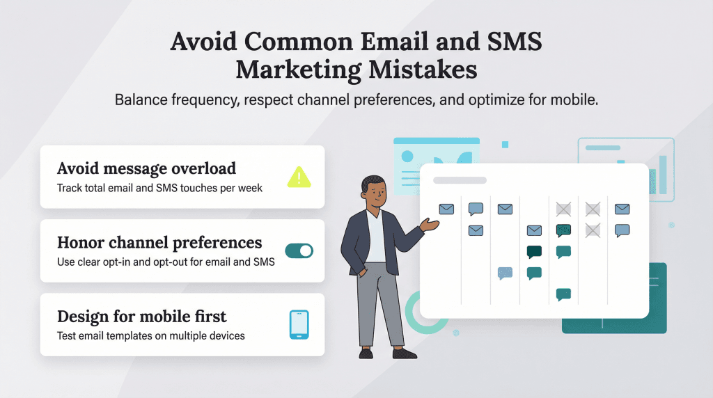 email and SMS mistakes