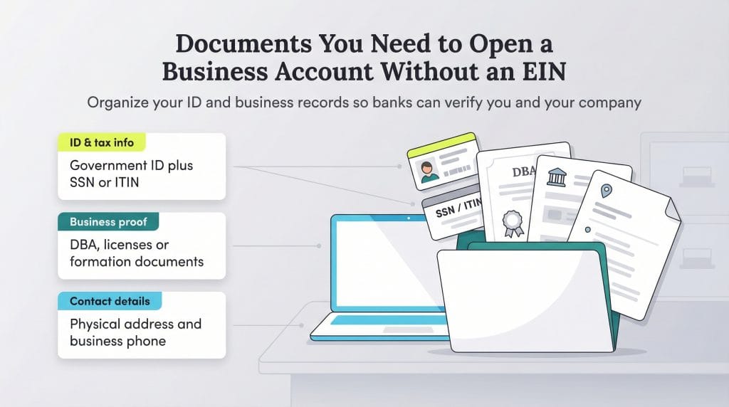 documents for no EIN