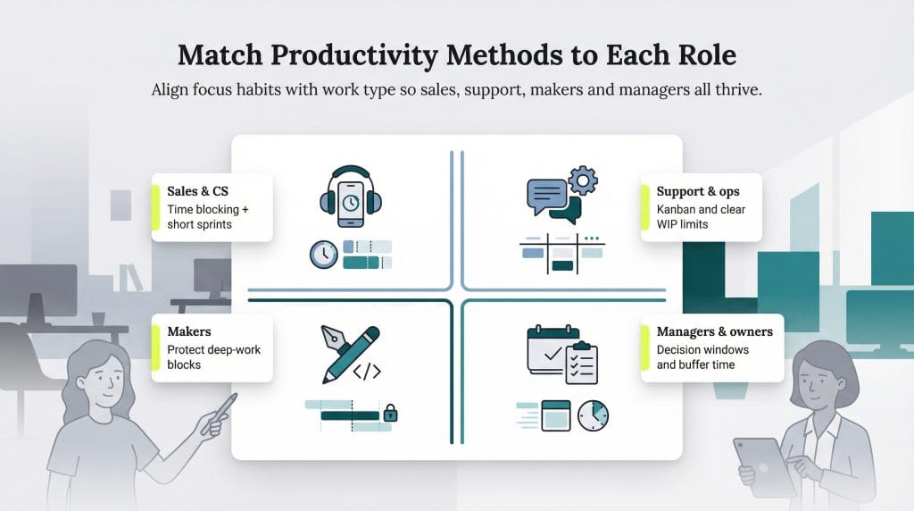 productivity methods by role