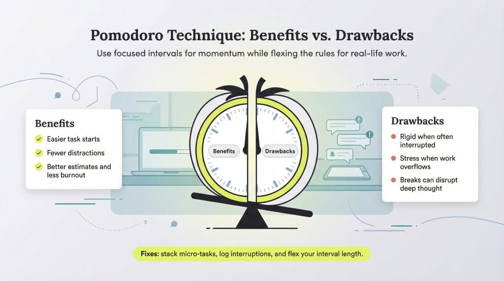 pomodoro pros and cons