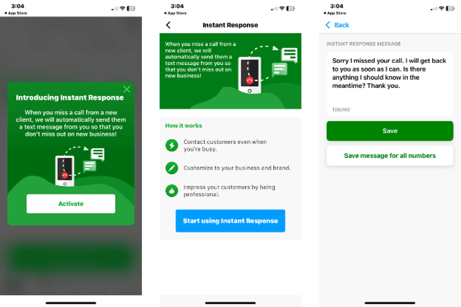 Grasshopper instant response