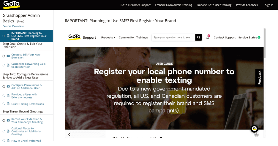 Grasshopper training courses