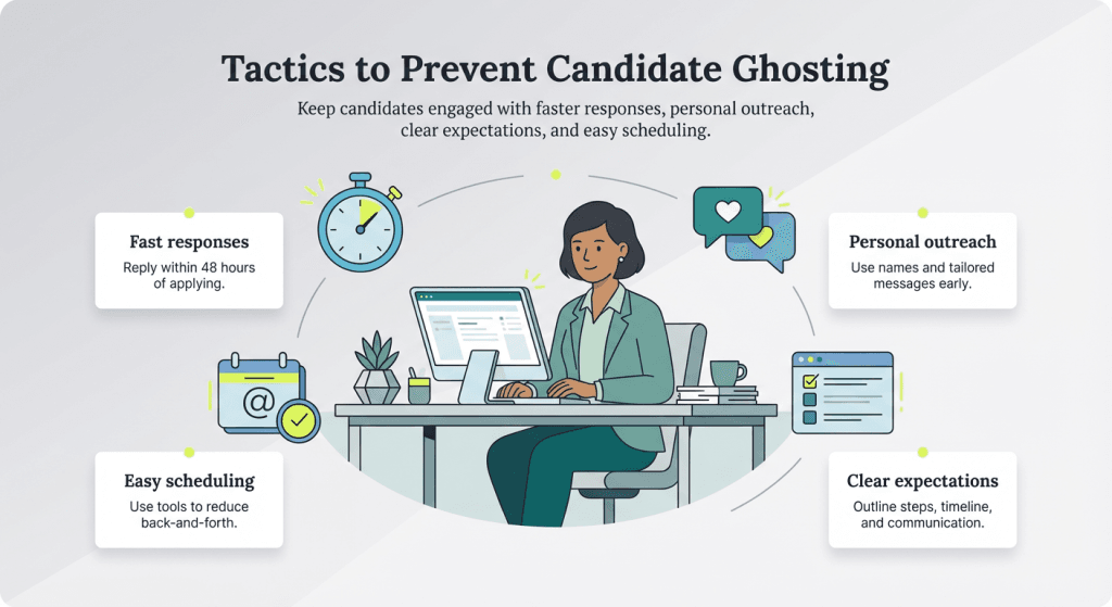 prevent candidate ghosting graphic