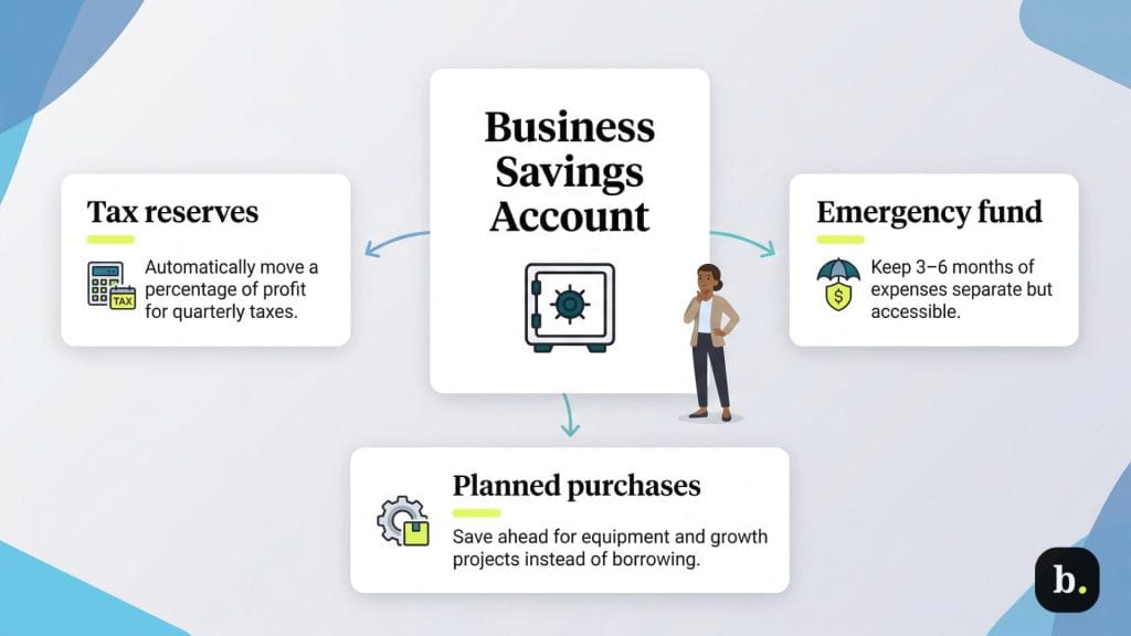 business savings account uses