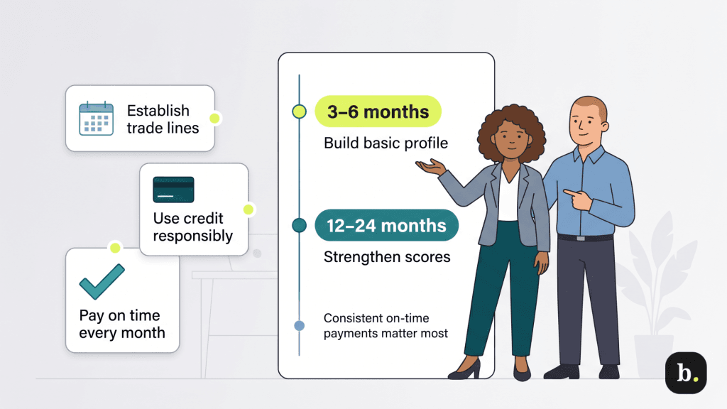 how long does it take to build business credit