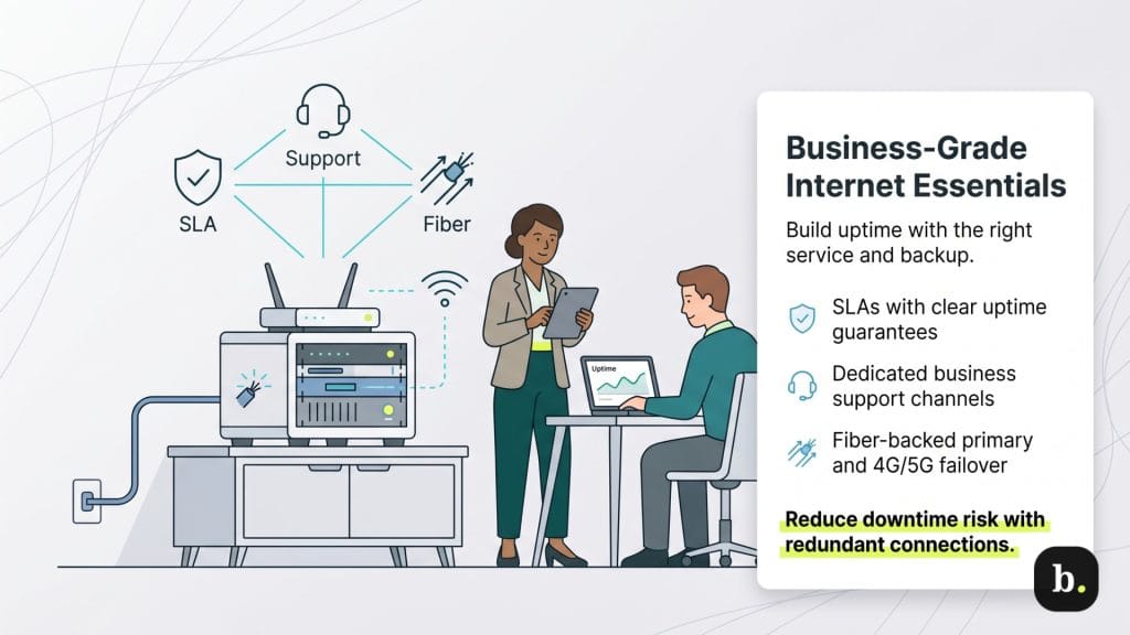reliable internet infrastructure graphic