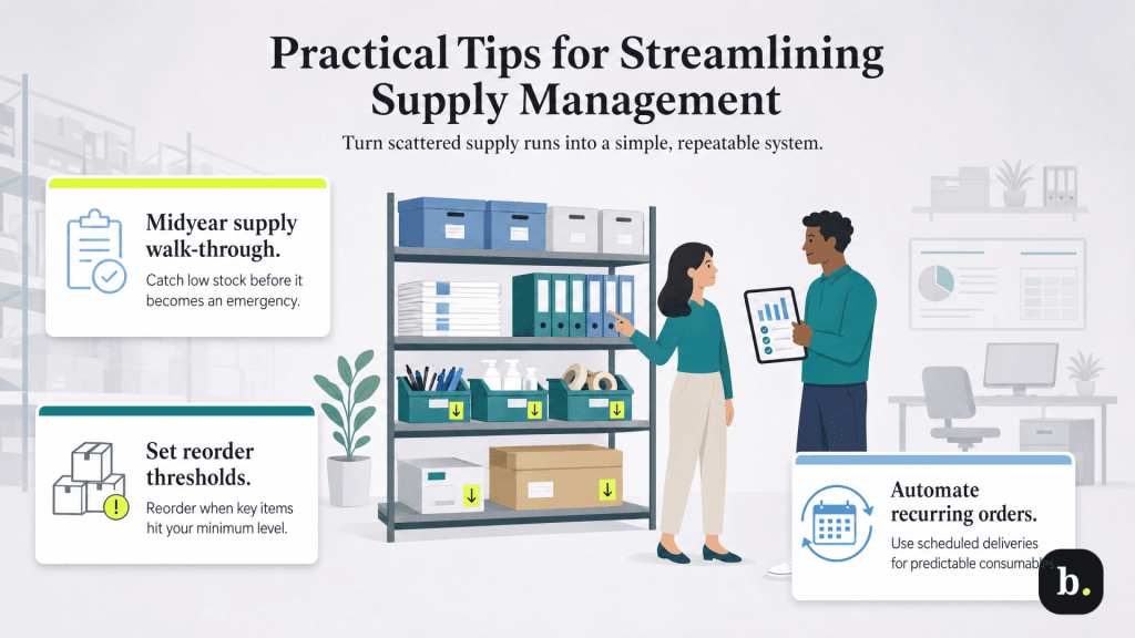 practical tips for streamlining supply management