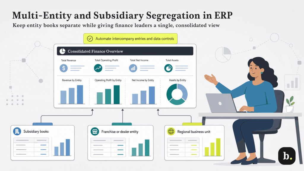 Multi-entity subsidiary segregation graphic