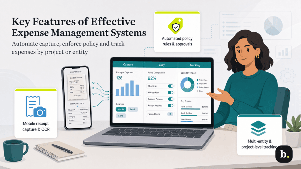 key features of expense mgmt