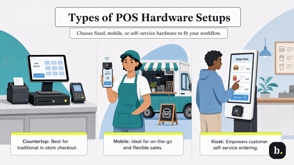 POS hardware setups
