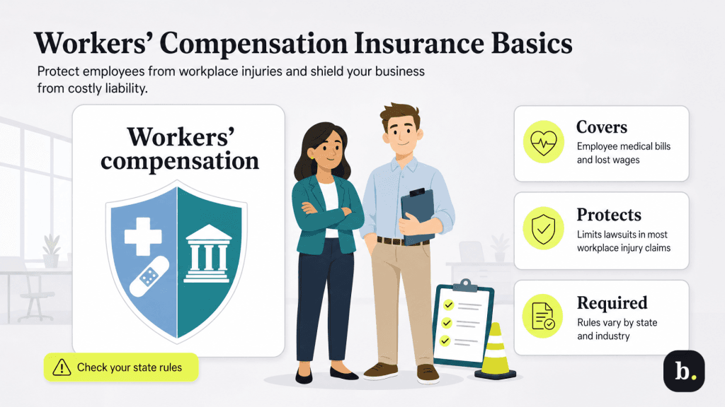 graphic of two professionals standing next to each other