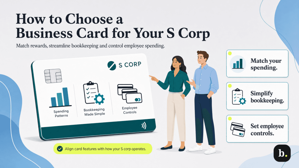 chossing a business card for s corp