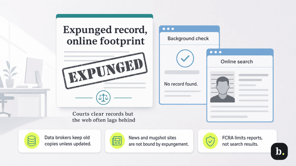 why expunged records still show up