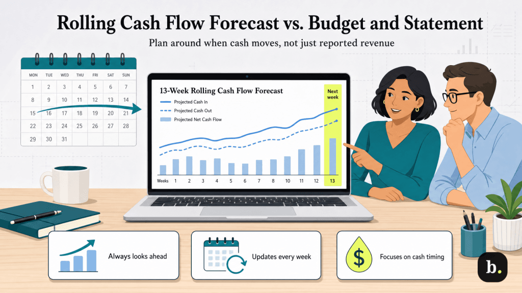 what is a rolling cash flow forecast