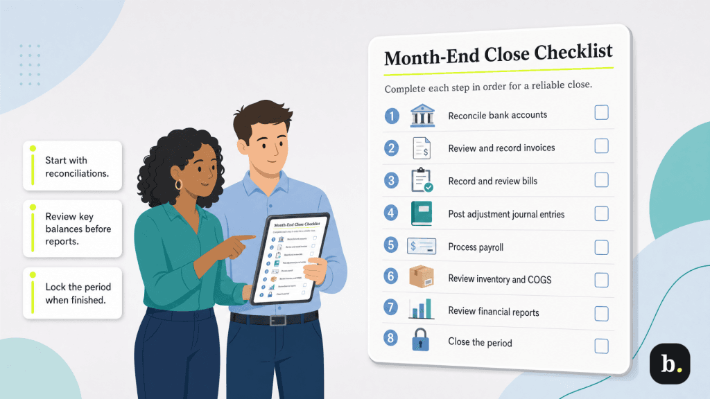 month end close checklist