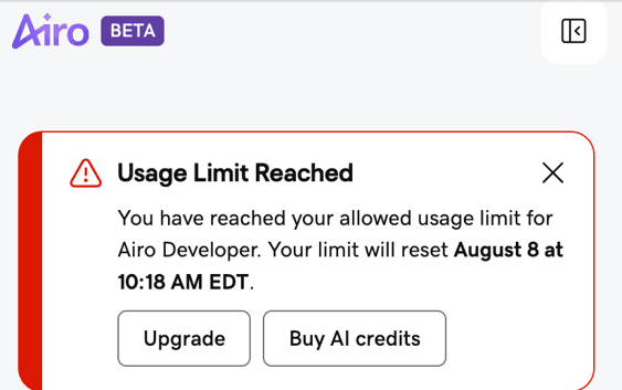 Airo AI credits