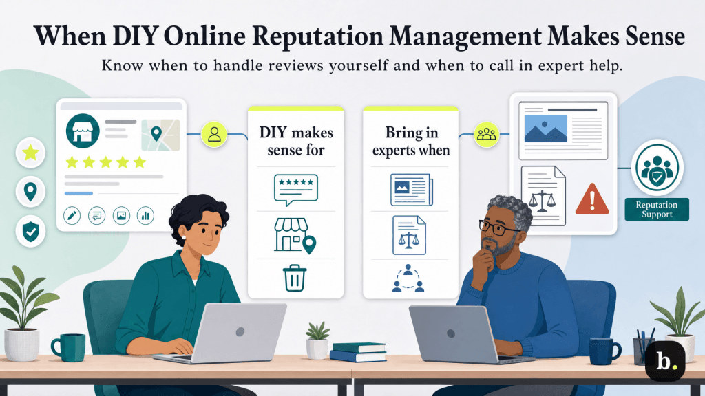 when DIY reputation management makes sesnse
