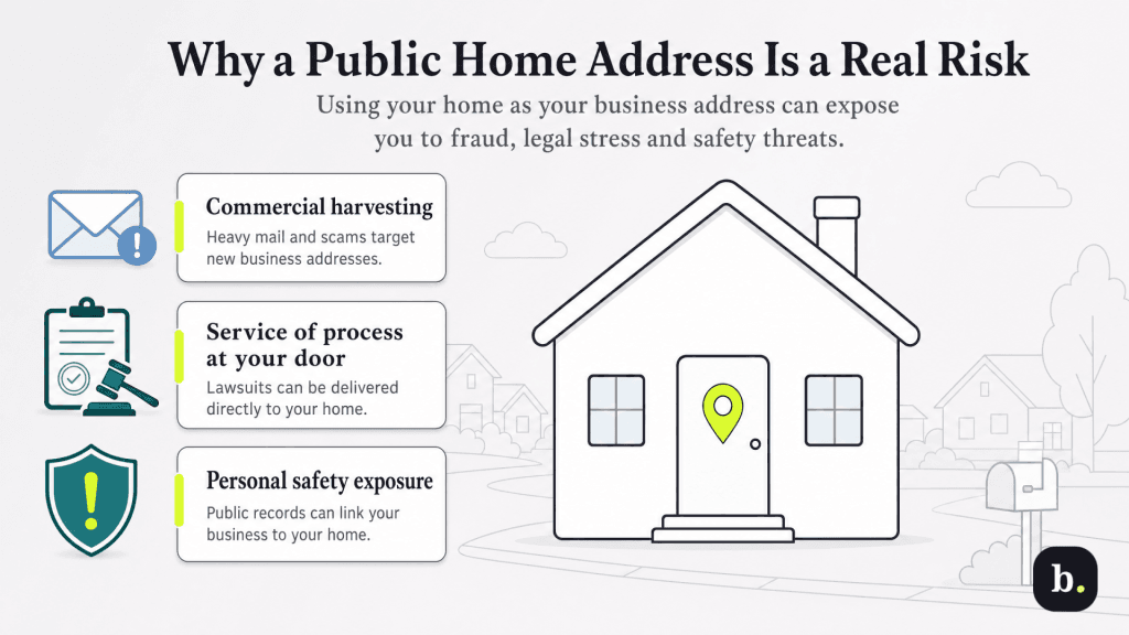 why a public home address is a risk