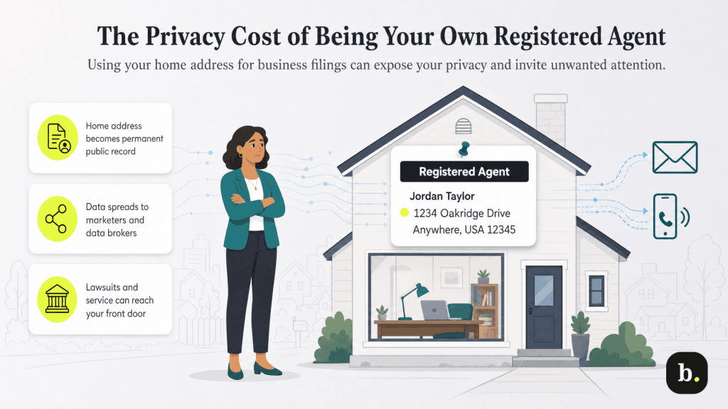 privacy cost of serving as your own agent