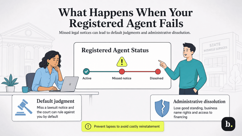 registered agent fails graphic