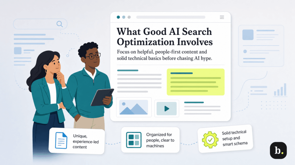 What AI search optimization involves