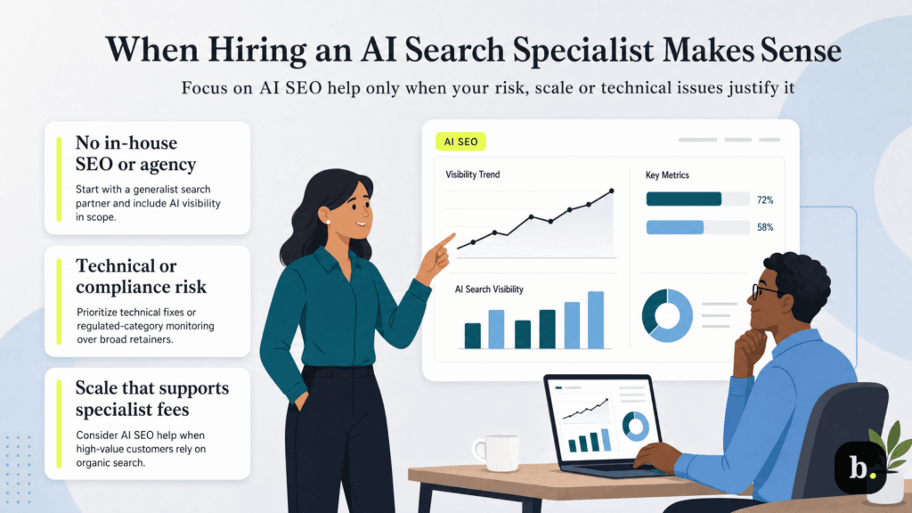 When an AI search specialist makes sense