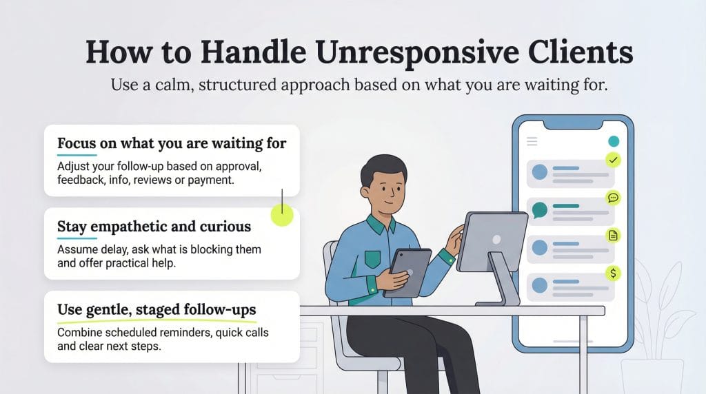 Client Do Not Instruct How to Deal With a Client Who Won’t Respond to You
