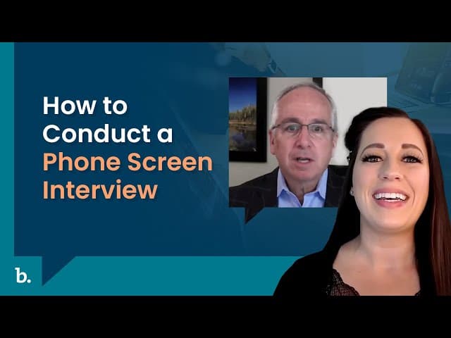 Phone Screen Question Examples How to Conduct a Phone Screen Interview