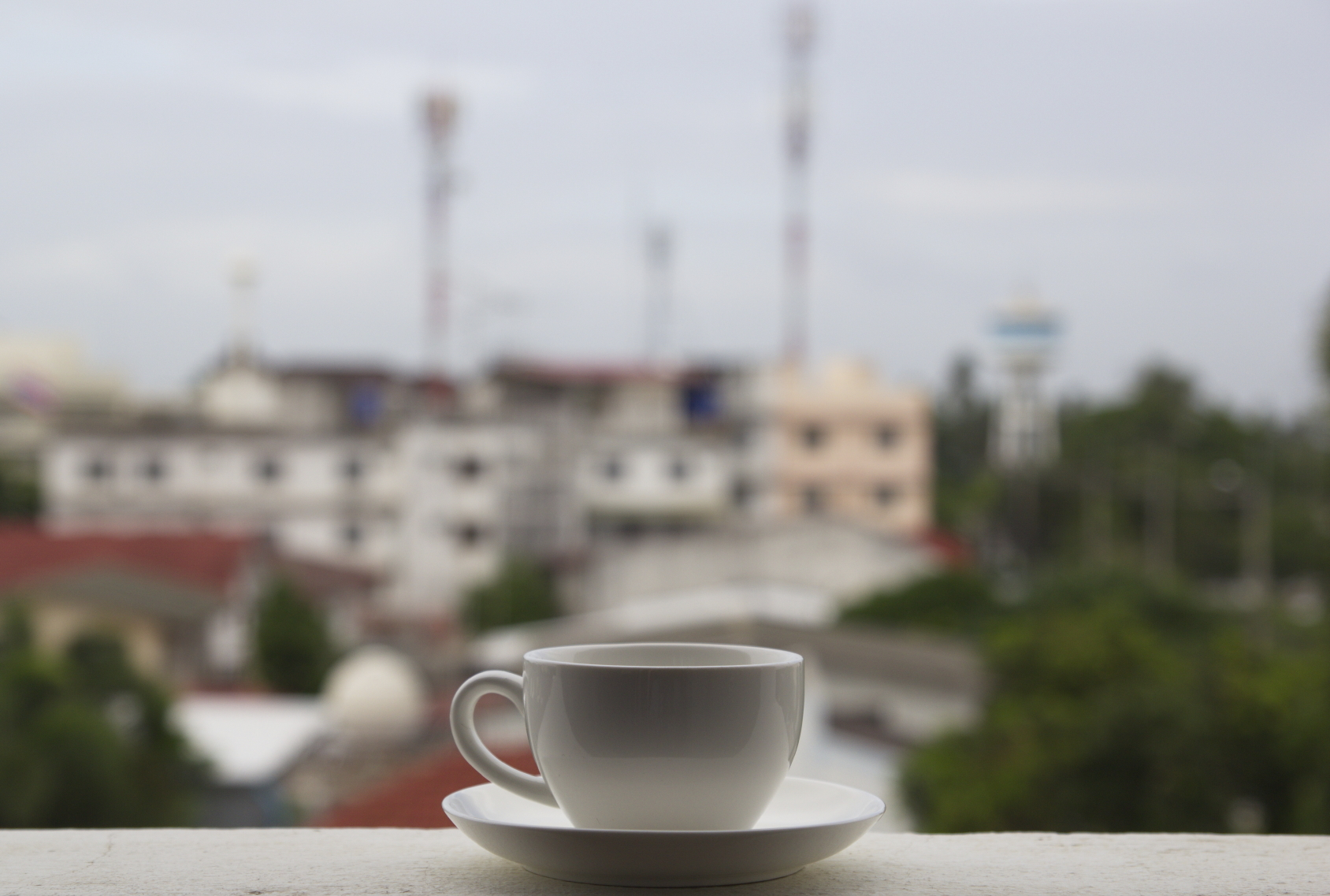 coffee cup landscape