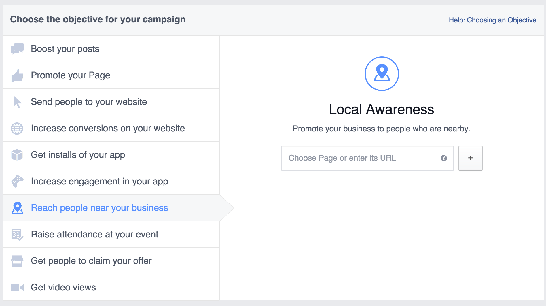 Facebook Local Awareness Tool