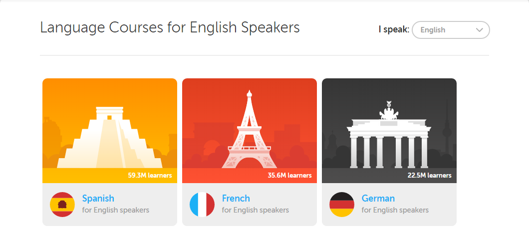 Language Courses for English Speakers